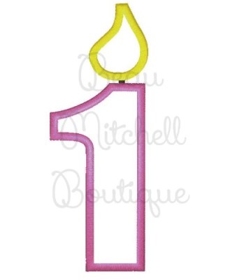 Birthday Candle Number set 1-5